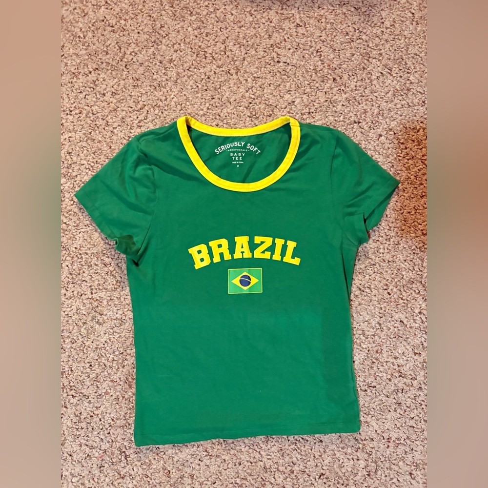 Aeropostale Seriously Soft Tee in Green and Yellow